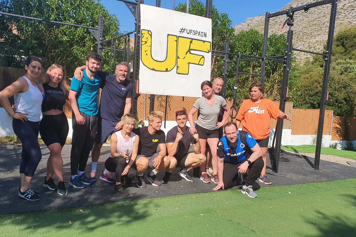 Ultimate Fitness Spain group training at the camp facility